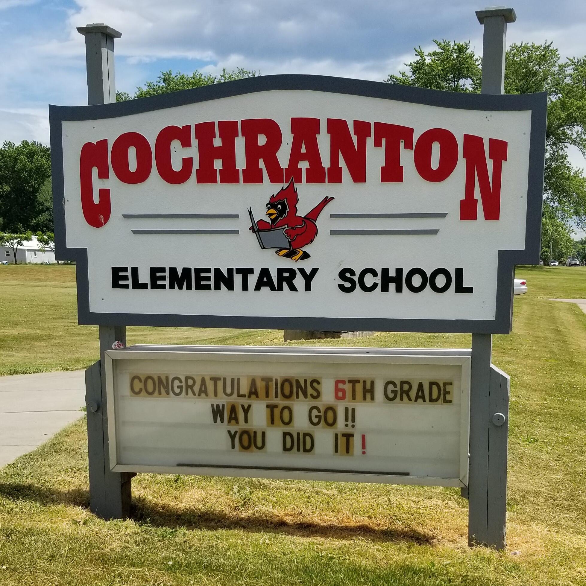 Cochranton Elementary Sign