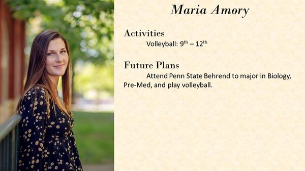 Maria Amory school photo and biography