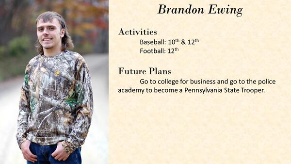 Brandon Ewing school photo and biography