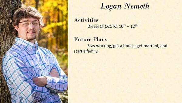 Logan Nemeth  school photo and biography