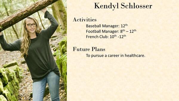 Kendyl Schlosser  school photo and biography