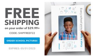 Free Shipping on orders of $29.99 or more